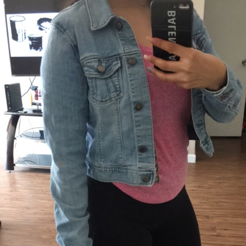 2 denim jackets perfect condition size small